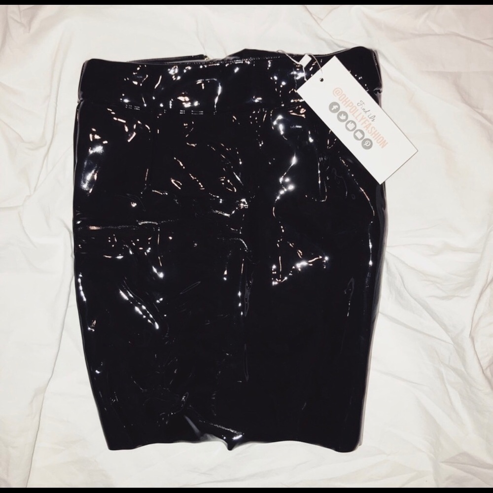 Oh Polly Leather Skirt